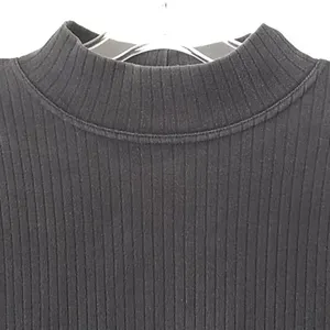 FINAL MARKDOWN Ladies' Brass Plum Ribbed Mock Neck Top (M) thumbnail 2