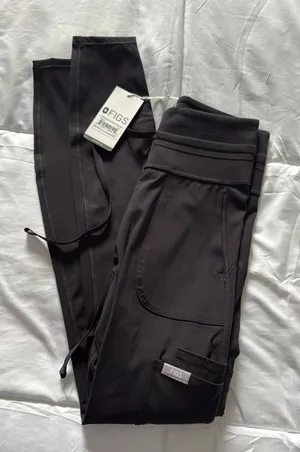 Figs Black scrub leggings XXS thumbnail 1