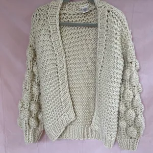 MOVING SALE!! Super chunky tan cable knit sweater thumbnail 1