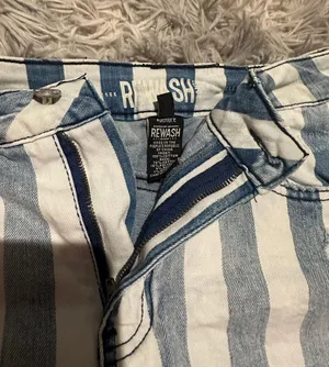 Striped Jean Shorts Multi thumbnail 3