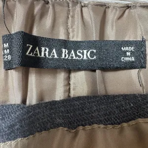 Zara Womens Brown Faux Leather Elastic Waist With Pockets Mini Skirt Size M Tan thumbnail 4
