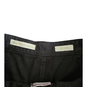 Anthropologie Pilcro Black Denim Wide‎ Leg Pants Size: 28 thumbnail 4