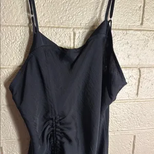Free People Black Spaghetti Strap Slip Dress thumbnail 3