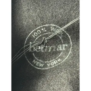 Vintage Betmar New York Black Wool Felt Cloche Hat Pleated Satin Ribbon‎ Band thumbnail 5