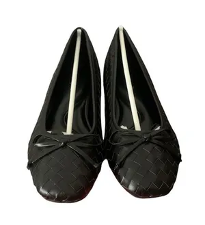 Easy Spirit Women’s Black Woven Ballet Flats Size 7 1/2 thumbnail 1