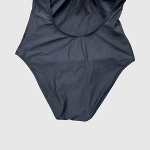 Quince Black One-Piece Italian Swimsuit Criss Cross Strappy Minimalist Chic NWT thumbnail 7
