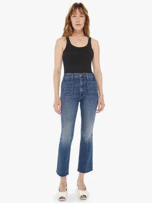 Mother Hustler Patch Pocket Ankle Fray in Out For The Evening Womens Size 28 thumbnail 2