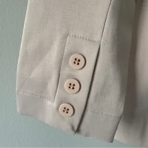NWT Nakepe Blazer Single Button Front Long Sleeve Collar Pockets Business Office thumbnail 4