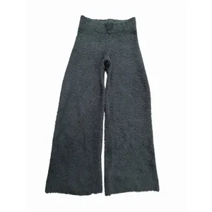 SKIMS Teddy Cozy Knit Lounge Pants in Black Size L/XL Inseam‎ 31" #HR-1 thumbnail 7