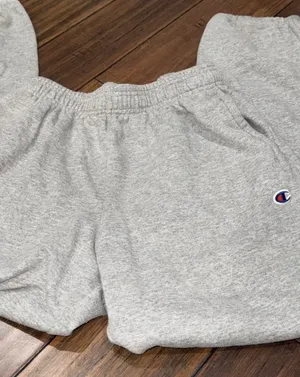 Champion Light Gray Fleece Jogger Sweatpants thumbnail 10
