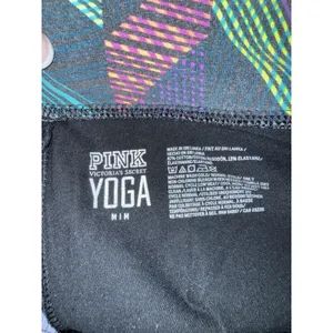 Victorias Secret‎ PINK Yoga Y2K 2015 Women's Sz M Fold Over Leggings thumbnail 4