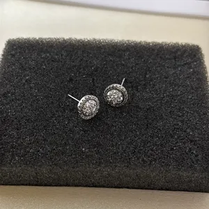8mm CZ Stud Earrings for Men Women Streetwear Punk Hip Hop Unisex Earrings thumbnail 4