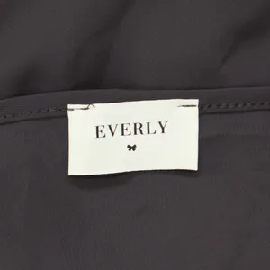 Everly Womens Ruffle Woven Unlined Tie Front Gown 16791797d15df5 Gray S thumbnail 3