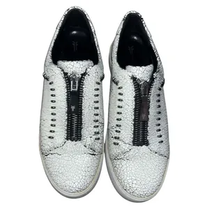 Frye Lena Rebel Leather Zip Crackled Low Top Sneaker thumbnail 2