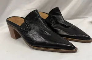 Kelsi Dagger NEW‎ Women's Sz 7 Brooklyn Mason Pointed-Toe Mules in Oxford Black thumbnail 1