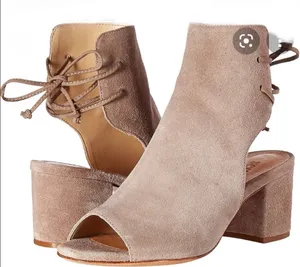 Schutz Binalia Lace Up Suede Block Heel Sandals size 6 thumbnail 1