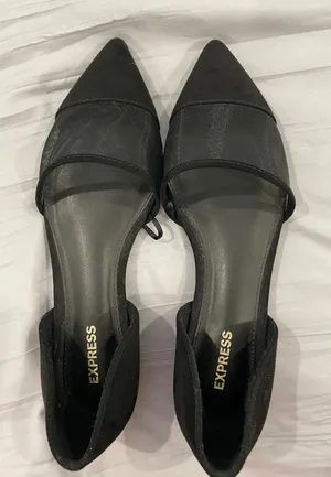 Express Black Flats thumbnail 1