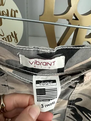 Vibrant Beige and Black Camo Cargo Pants thumbnail 3