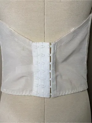 Fredrick’s of Hollywood coquette White Lace Strapless Bustier Corset Top vintage thumbnail 3