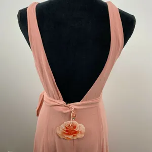 Show Me Your Mumu Jenn‎ Maxi Dress V-Neck Pink Gown Wedding Bridal Womens Medium thumbnail 6