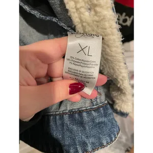 Kensie jean jacket Sherpa collar size XL thumbnail 6