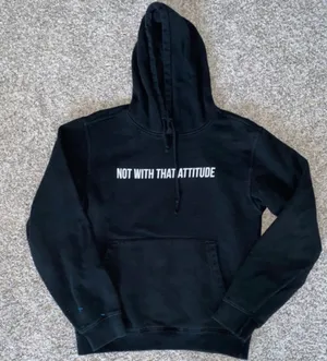 Sisters James Charles Merch Not With That Attitude Graphic Slogan Hoodie Size Small thumbnail 3