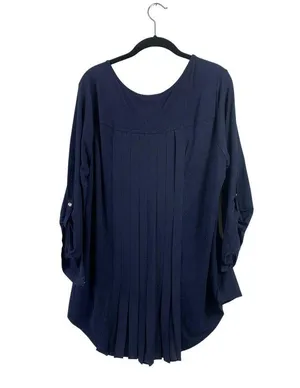 Roz & Ali Women's Navy Blue Blouse thumbnail 2