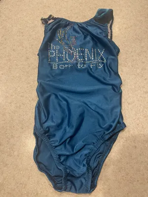 blue gymnastics leotard thumbnail 1