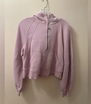 Women's Pink Lululemon Half-Zip scuba Hoodie thumbnail 1
