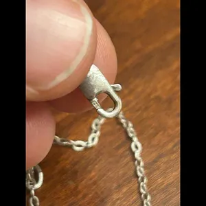 Necklace 925 sterling silver 1.41g g41 18.5 inch thumbnail 4