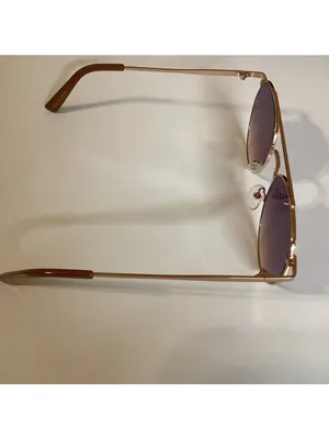 Women's Aviator Sunglasses Rose Gold UVA/UVB Protection Multi Color Lenses Used thumbnail 5