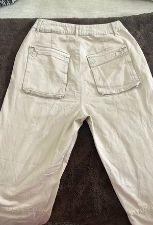Pretty Little Thing High Rise Cargo Jeans With Flap Pockets / Cargo Pants size 8 thumbnail 7
