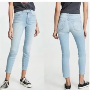 Mother Denim The Looker Crop - Swimming Pool Sunday size 27 thumbnail 2