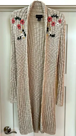 Long Sleeve Knit Cardigan thumbnail 1