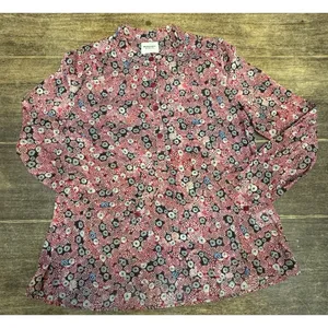 Isabel Marant Étoile Salika printed cotton voile blouse Size 34 US XS Popover thumbnail 4