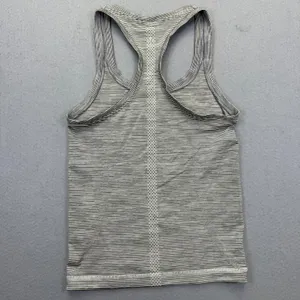 Lululemon Swiftly Tech Racerback Tank‎ Top Gray White Striped Womens Size 4 thumbnail 5