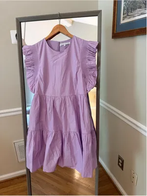 Women's English Factory Mini Dress Size S Purple thumbnail 2