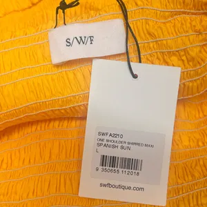 SWF One Shoulder‎ Shirred Maxi Dress size large NWT thumbnail 5