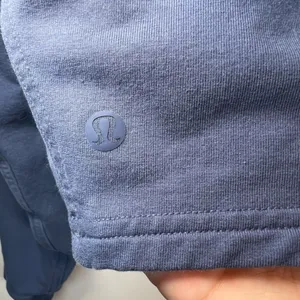Lululemon All Yours Cropped Hoodie Shirt Ink Blue Pullover Stretch Logo Sporty 4 thumbnail 13