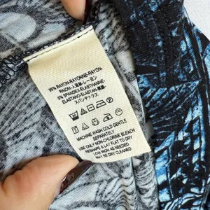 Free People Ocean Avenue One Shoulder Flowu Blue Patterned Top Small thumbnail 8