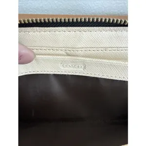 Coach Peyton Accordion Zip Around Wallet‎ Brown READ thumbnail 7