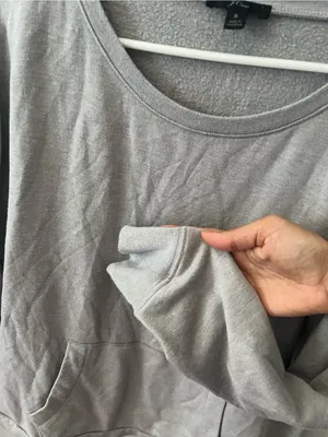 J. Crew Light Gray Scoop-Neck Pullover Sweatshirt thumbnail 3