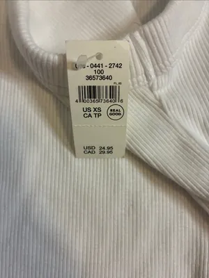 aerie white tank net xs. some make up thumbnail 4