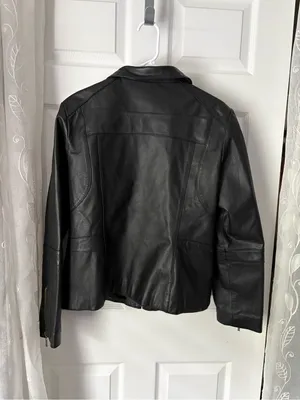Giacca moto genuine leather jacket full zip up women size L thumbnail 9