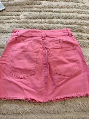 Francesca's PINK DENIM SKIRT thumbnail 2