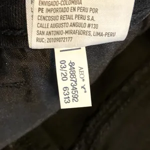 American Eagle Curvy Hi-Rise Mini Skirt Next Level Stretch Distressed Black 4 thumbnail 6