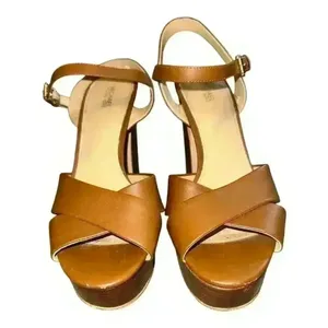 Michael‎ Kors Tan Divia Block Heel Sandals, Size 8 thumbnail 2