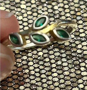 925 sterling silver h8 size 8 1.86g ring band thumbnail 1
