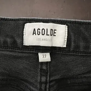 AGOLDE Nico High Rise Slim Button Fly Jeans Black Stretch A093D‎ Women’s Size 27 thumbnail 10