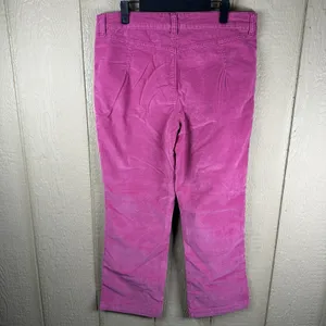 Free People High Time Velvet Kick Flare Pants Womens Size 14 Pink Patch Pockets thumbnail 3